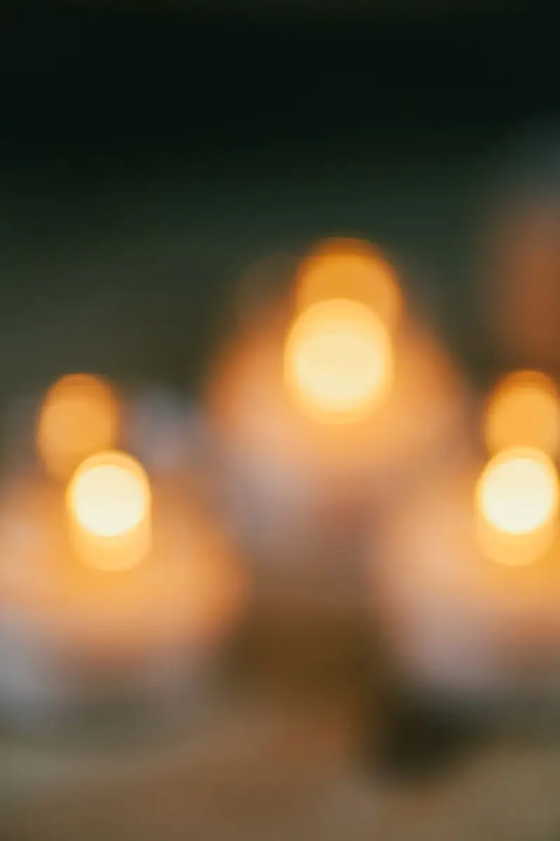 Kerzenschein zur gemütlichen Wellness